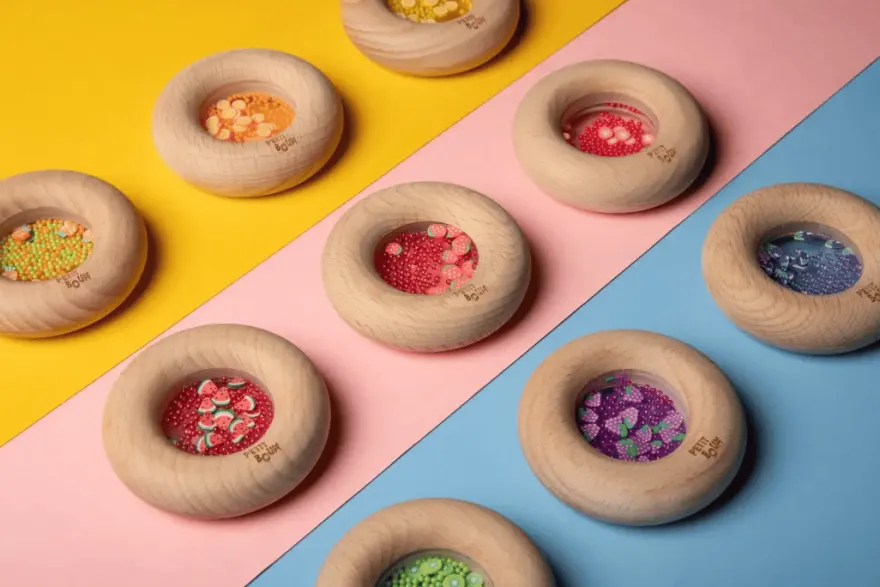 Sensorisk donut Ø7 cm - Tomater