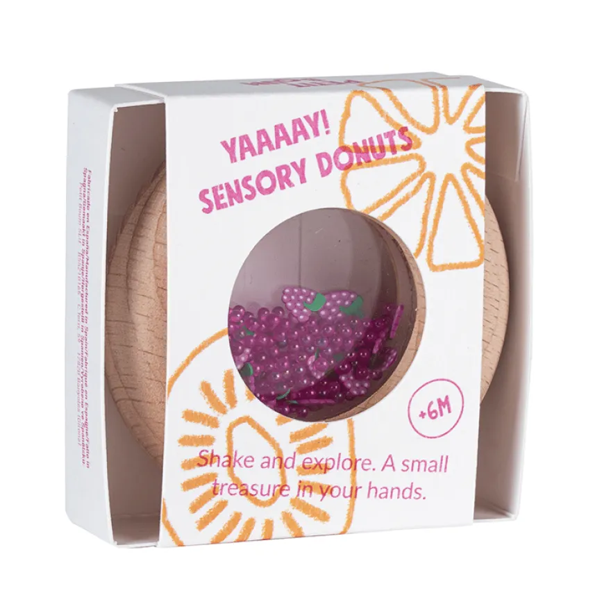 Sensorisk donut Ø7 cm - Vindruvor