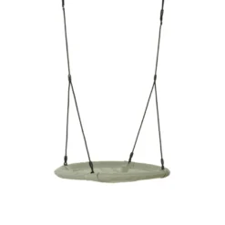 Sensorisk gunga Ø100 cm – salviagrön (svart rep)