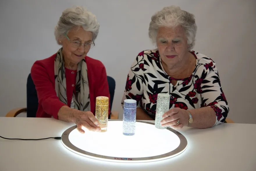 Sensoriskt rör - Glitterstorm, 3 st.