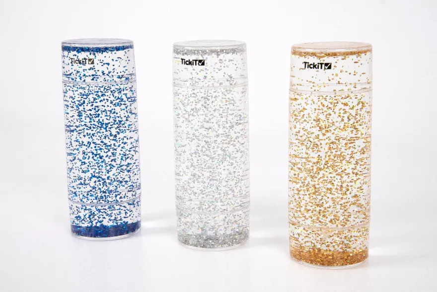 Sensoriskt rör - Glitterstorm, 3 st.