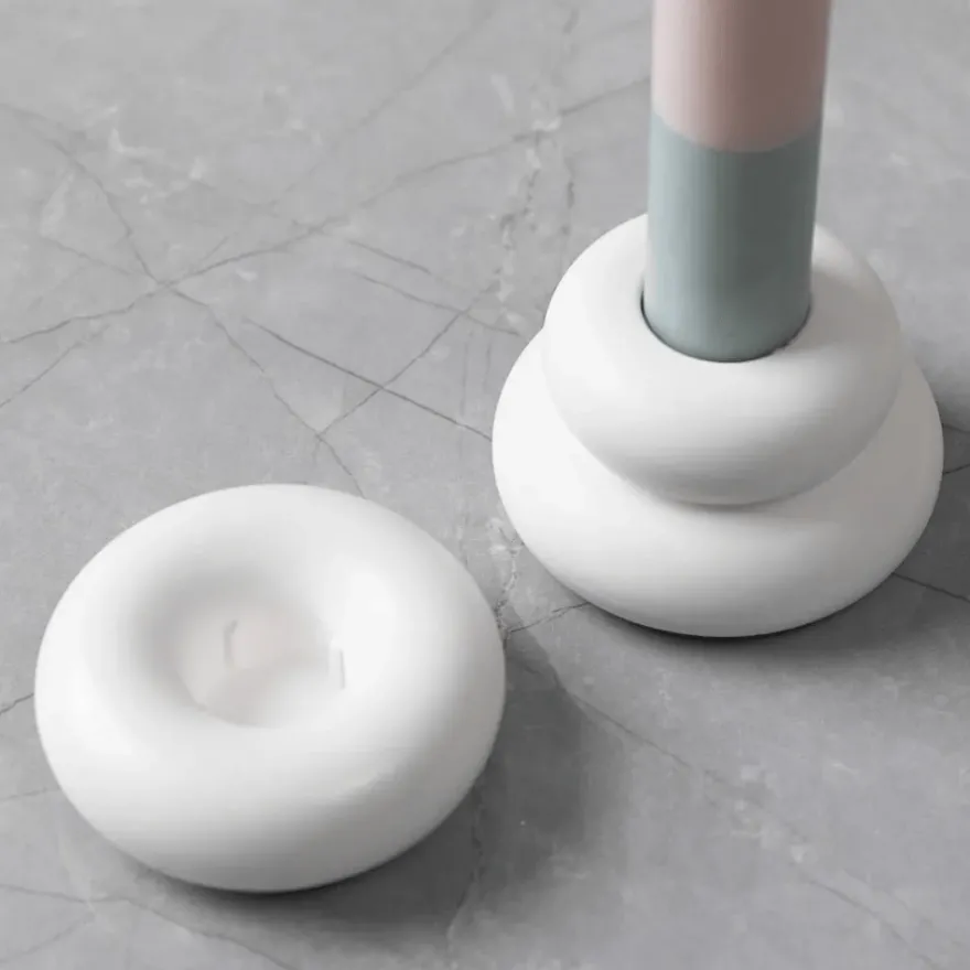 Silikonform - Donutformade ljusstakar, 2 st.