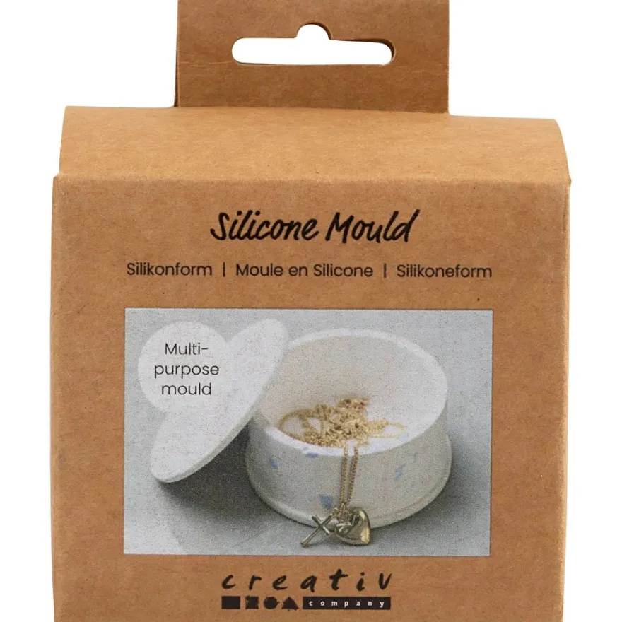 Silikonform - Kruka med lock, 1 st.