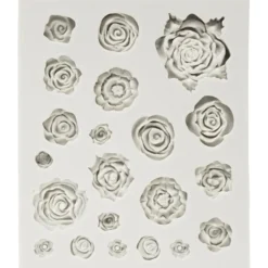 Silikonform – Rosor, 21 motiv