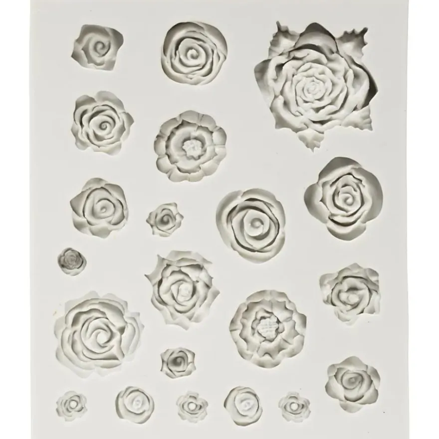 Silikonform – Rosor, 21 motiv