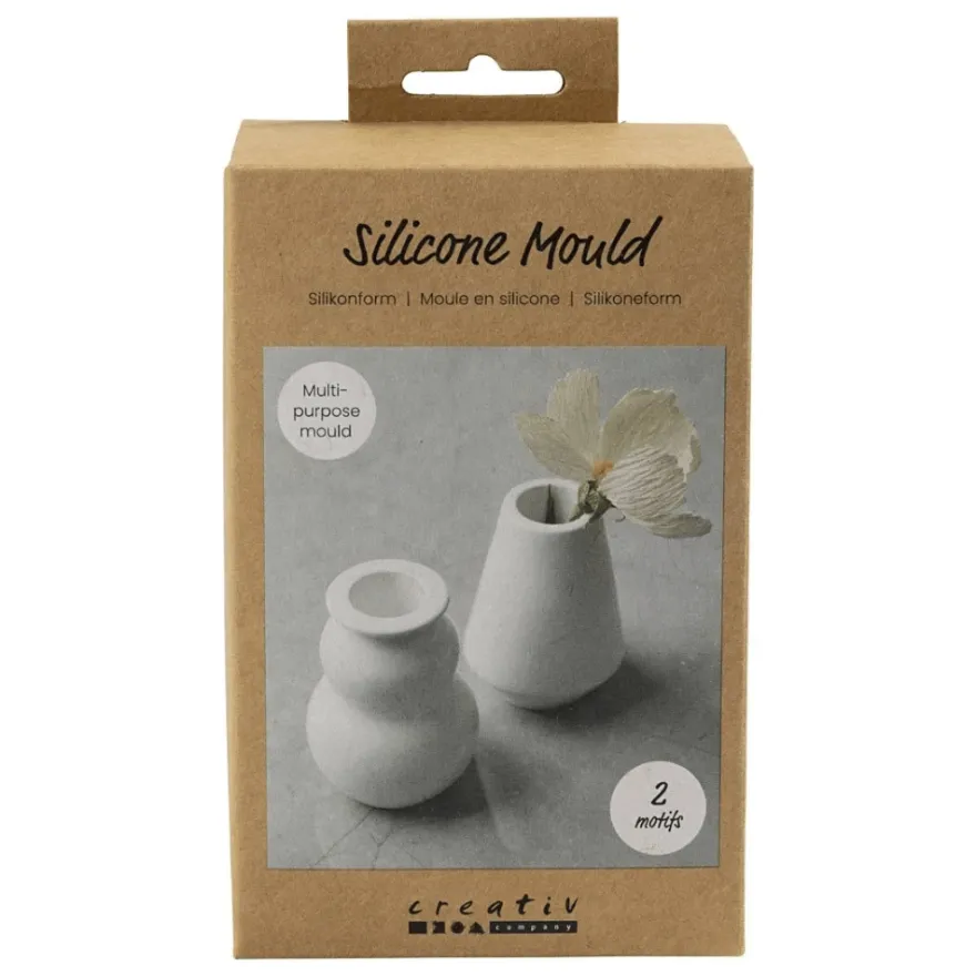 Silikonform - Vas & ljusstake, 2 st.