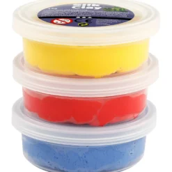 Silk Clay 3 x 14 g. - Blå, röd & gul