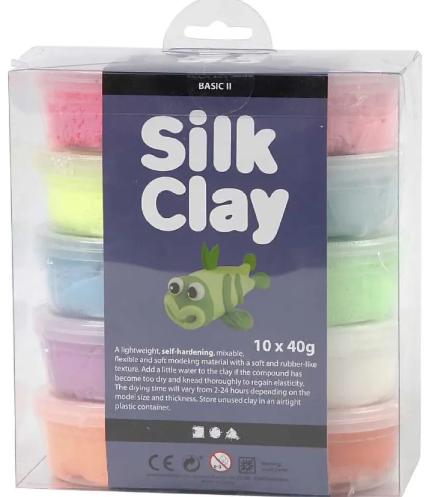 Silk Clay 10 x 40 g - Neon