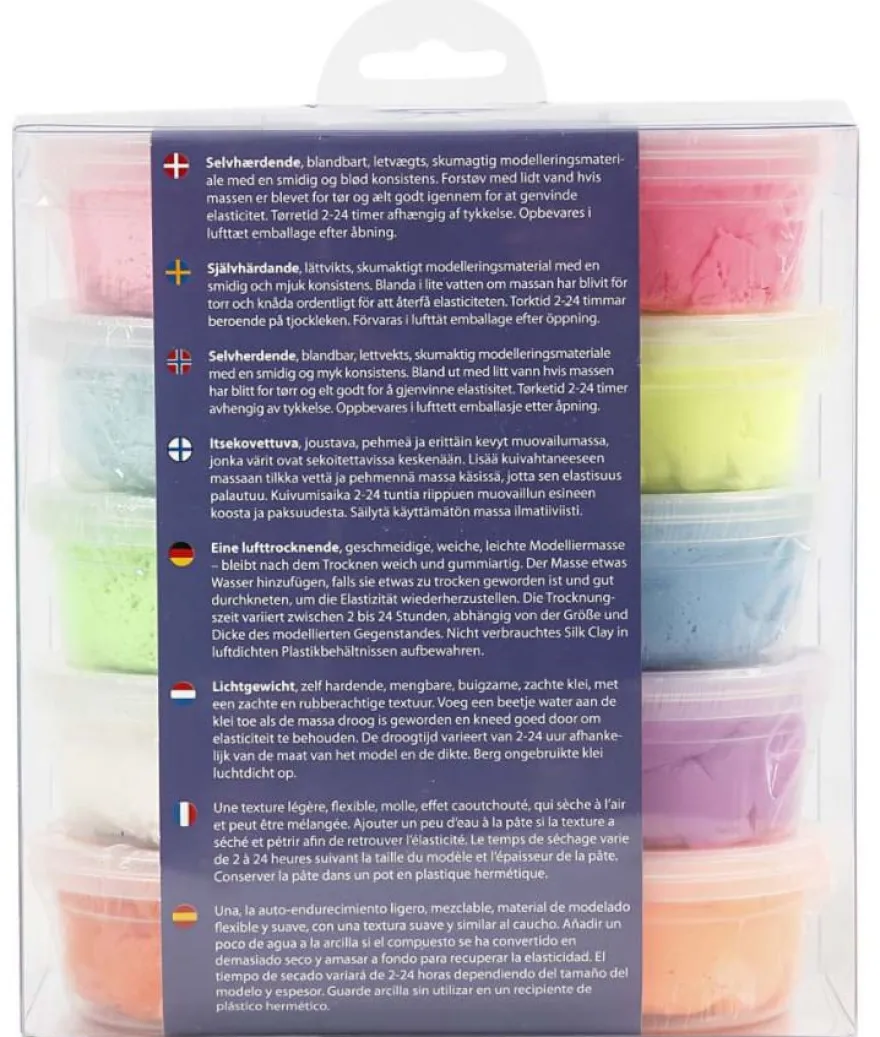Silk Clay 10 x 40 g - Neon