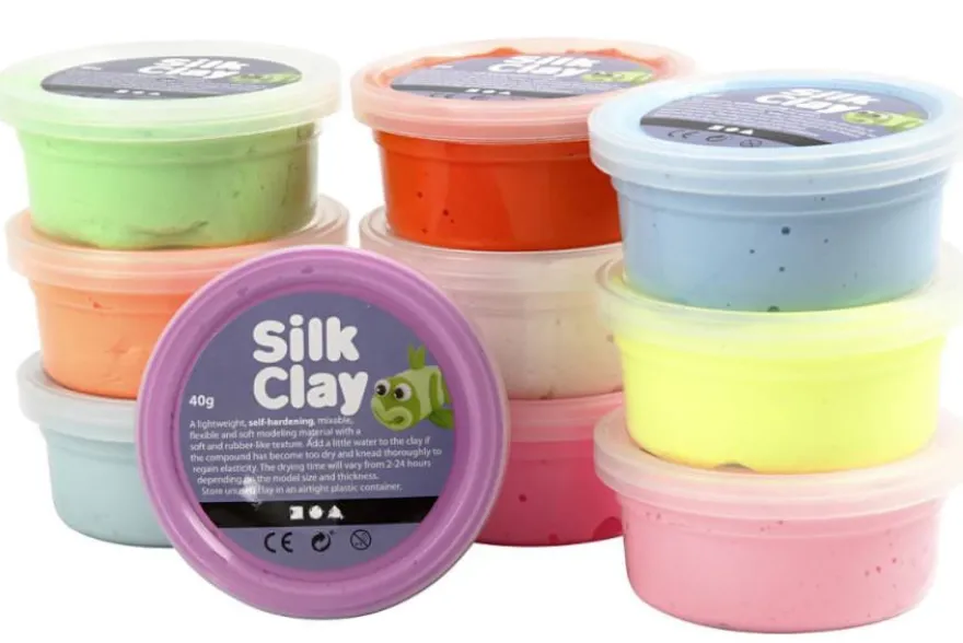 Silk Clay 10 x 40 g - Neon