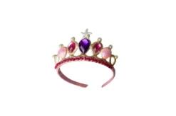 Sjöjungfrukjol + diadem - Rosa, stl. 4-6 år