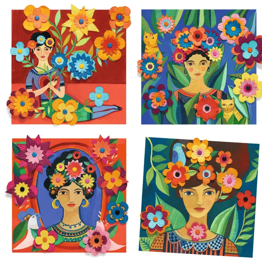Skapa konst som Frida Kahlo