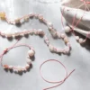 Smyckespaket - Halsband & armband, Agater, natur