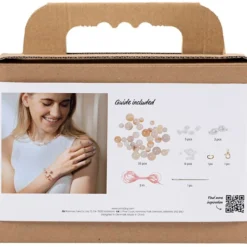 Smyckespaket - Halsband & armband, Agater, natur