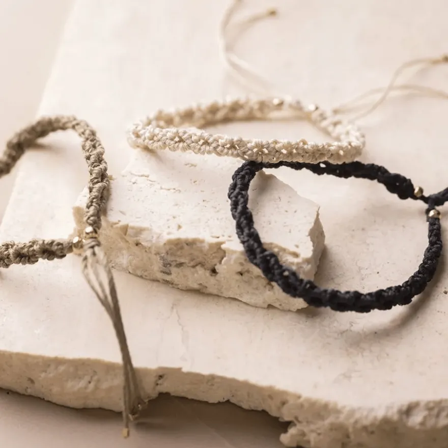 Smyckespaket - Makramé-armband, 3 st.