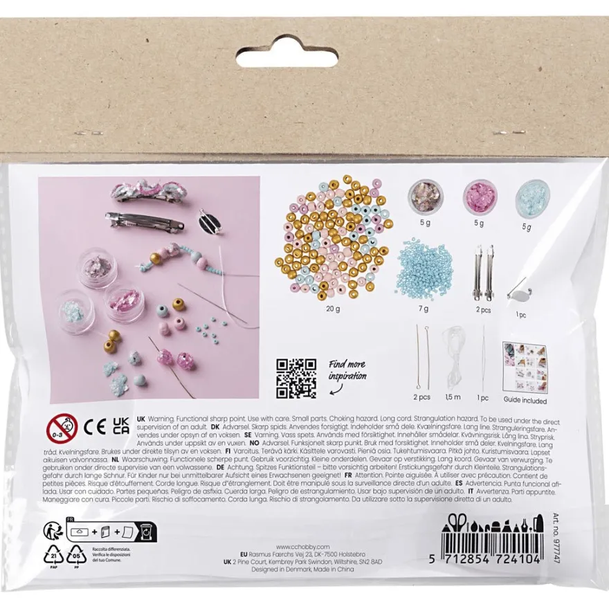 Smyckespaket mini - Glitter clay