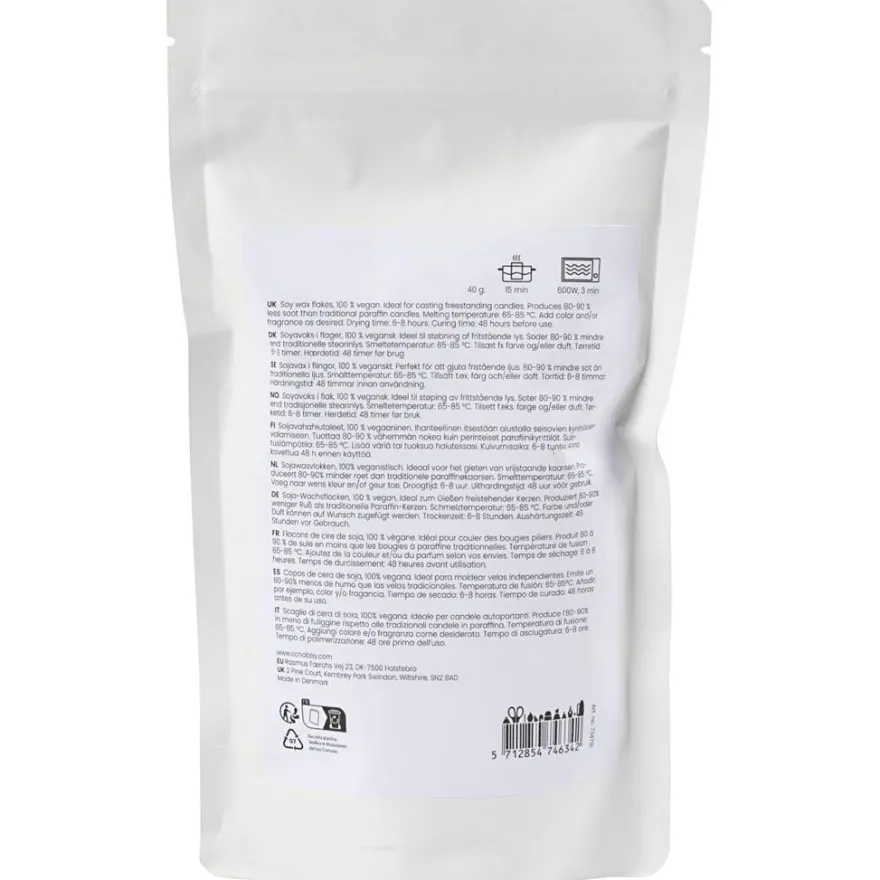 Sojavax till fristående ljus - Creme, 250 g