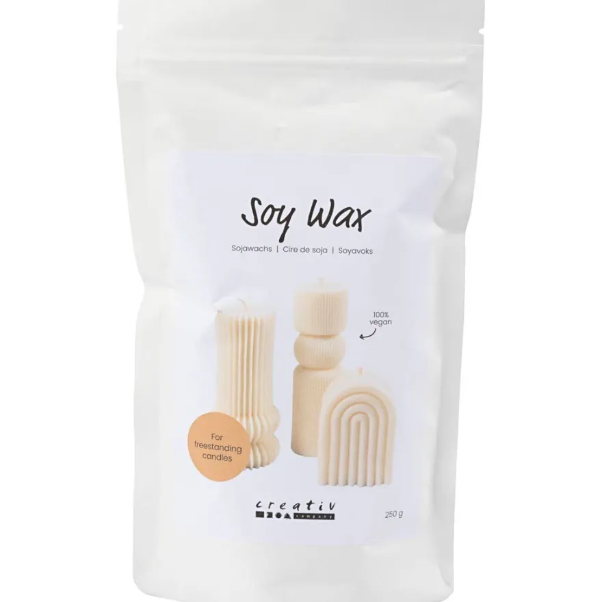 Sojavax till fristående ljus - Creme, 250 g