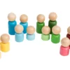 Sorteringskit - Träfigurer 16 delar