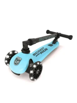 Sparkcykel - Highwaykick 3 med LED, Blueberry