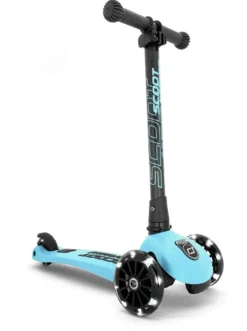 Sparkcykel - Highwaykick 3 med LED, Blueberry