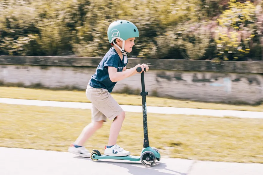 Sparkcykel - Highwaykick 3 med LED, Forest