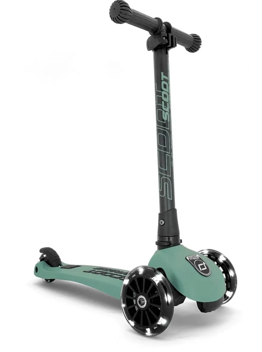 Sparkcykel - Highwaykick 3 med LED, Forest
