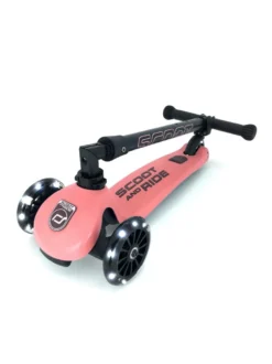 Sparkcykel - Highwaykick 3 med LED, Peach
