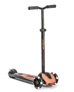 Sparkcykel - Highwaykick 5 med LED, Peach