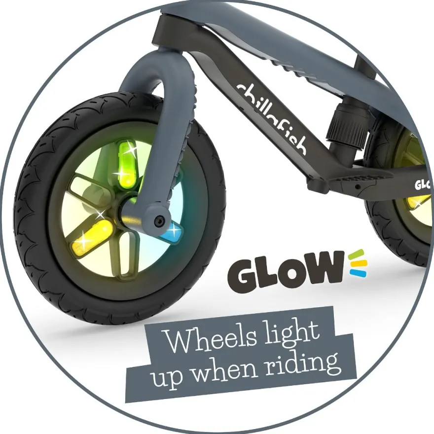 Springcykel BMXie GLOW - Antracit (2-5 år)