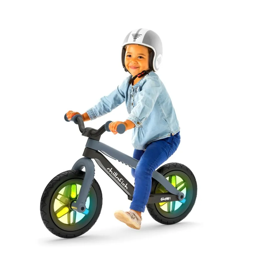 Springcykel BMXie GLOW - Antracit (2-5 år)