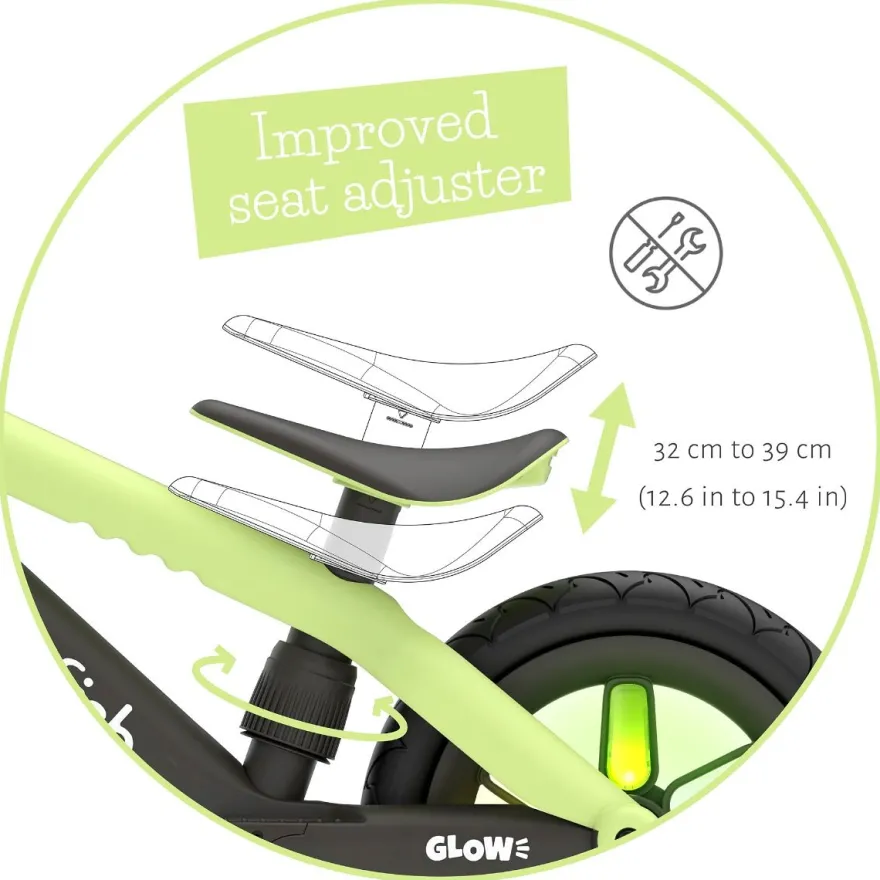 Springcykel BMXie GLOW - Pistage (2-5 år)