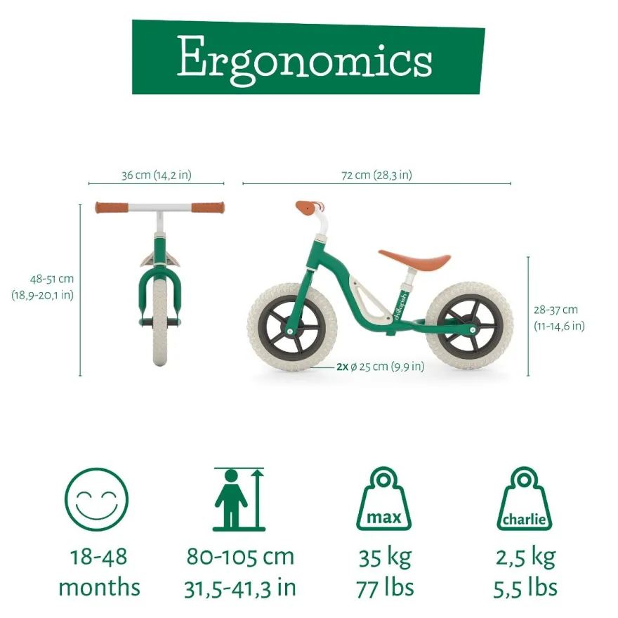 Springcykel Charlie – Forest (18 mån–4 år)