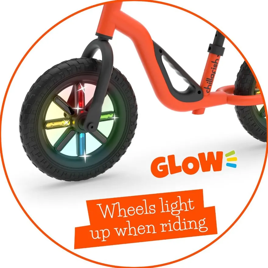 Springcykel Charlie GLOW – Orange (18 mån–4 år)