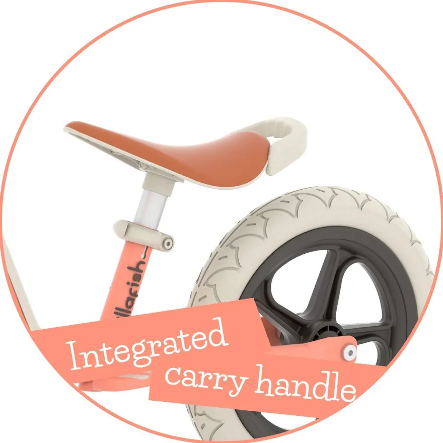 Springcykel Charlie LUX – Korall (2–5 år)