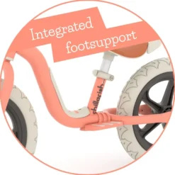 Springcykel Charlie LUX – Korall (2–5 år)