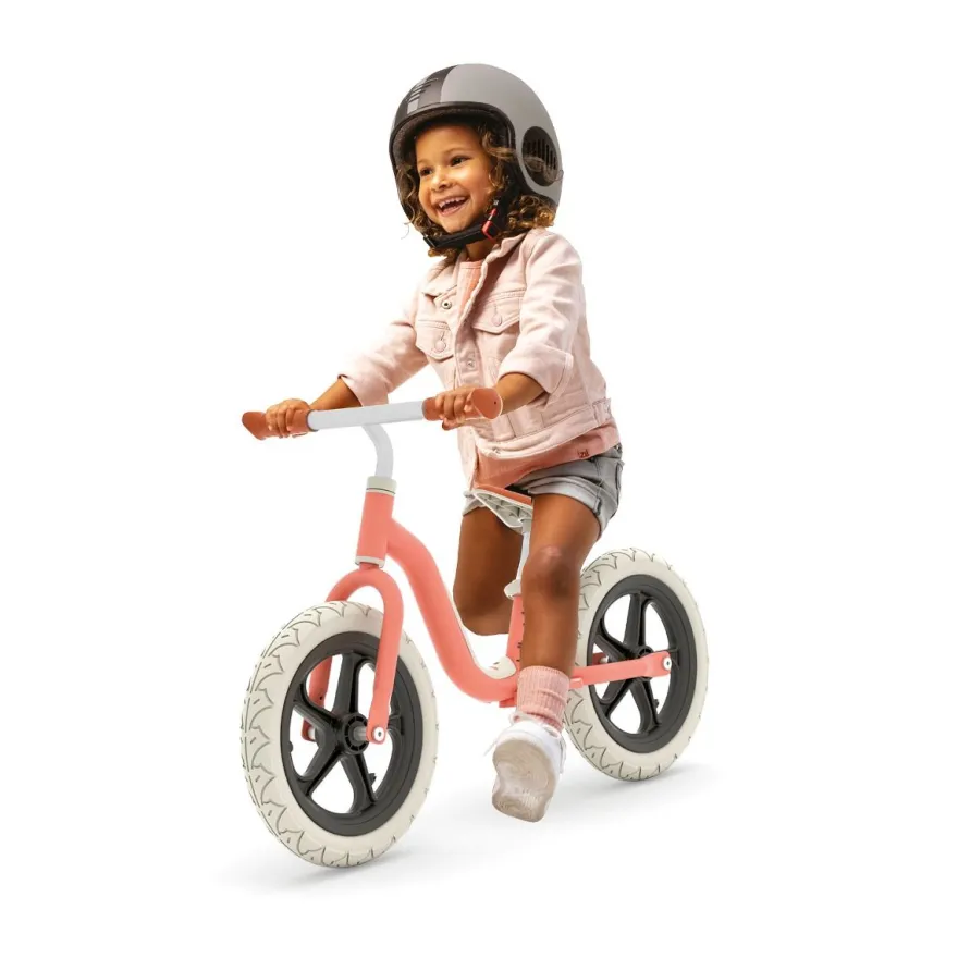 Springcykel Charlie LUX – Korall (2–5 år)