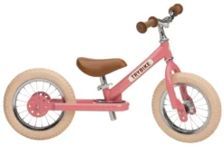 Springcykel - Trybike med två hjul, Rosa