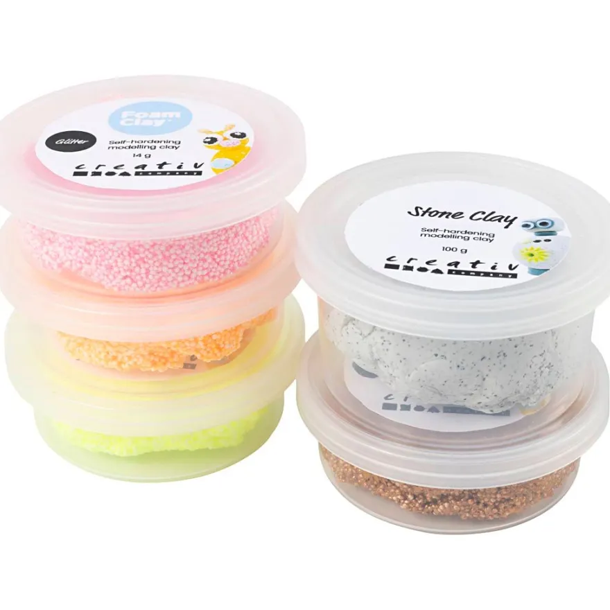 Stone Clay & Foam Clay - Gyllene mix