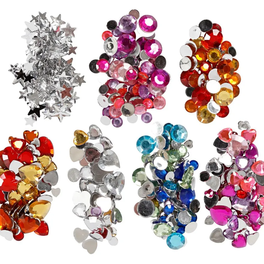 Strass i låda, 300 st.