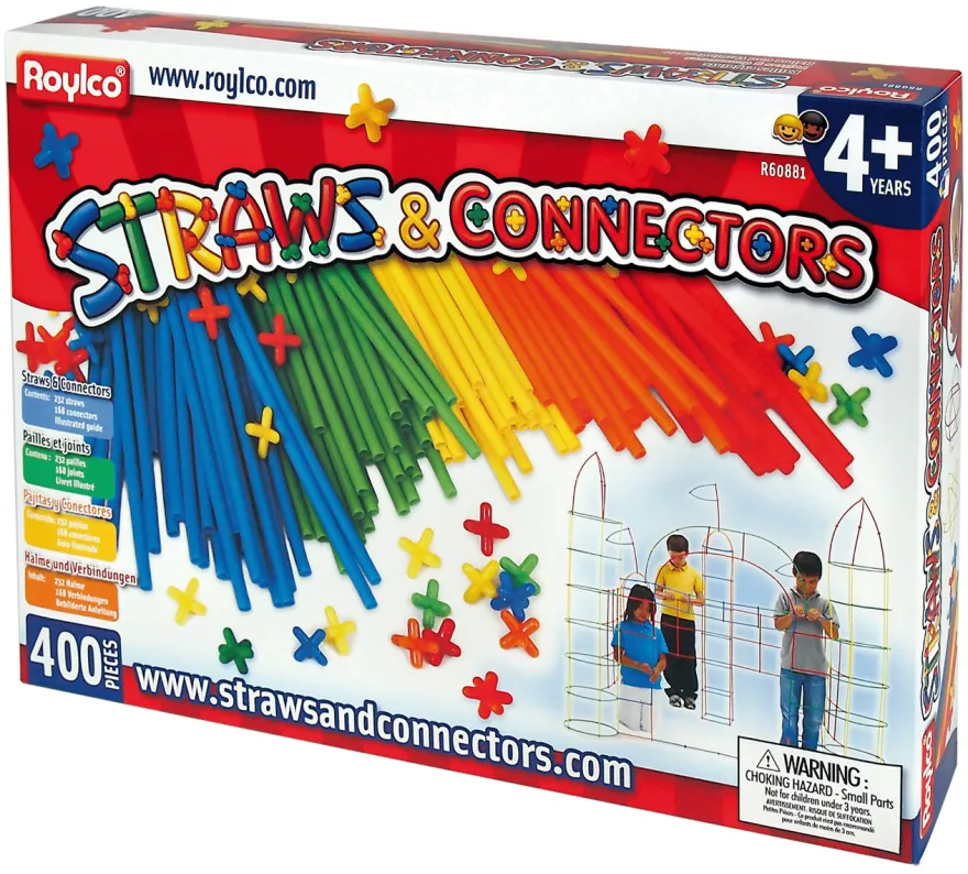 Straw & Connectors-byggsats, 400 delar