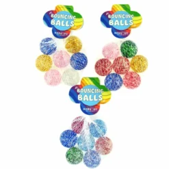 Studsbollar Ø 3,2 cm - Glitter, 7 st.