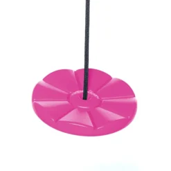 Tallriksgunga Ø28 cm - Rosa (svart rep)