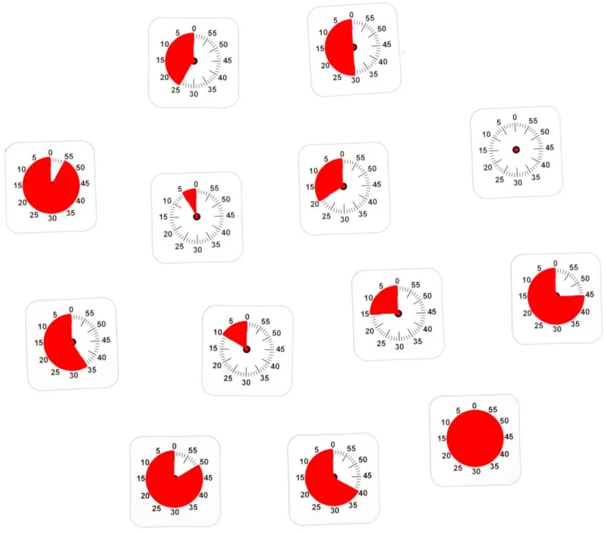 Time Timer - Magnetiska piktogram, Tid