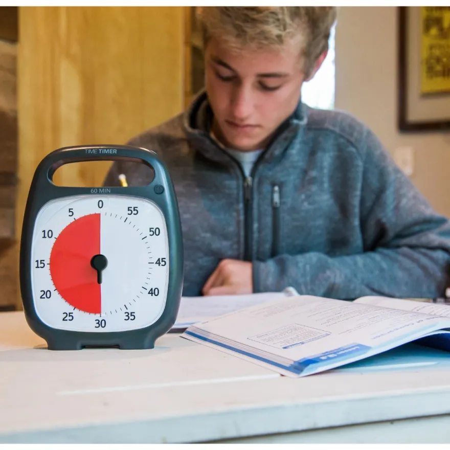 Time Timer PLUS Svart (14x18 cm) - 1 timme