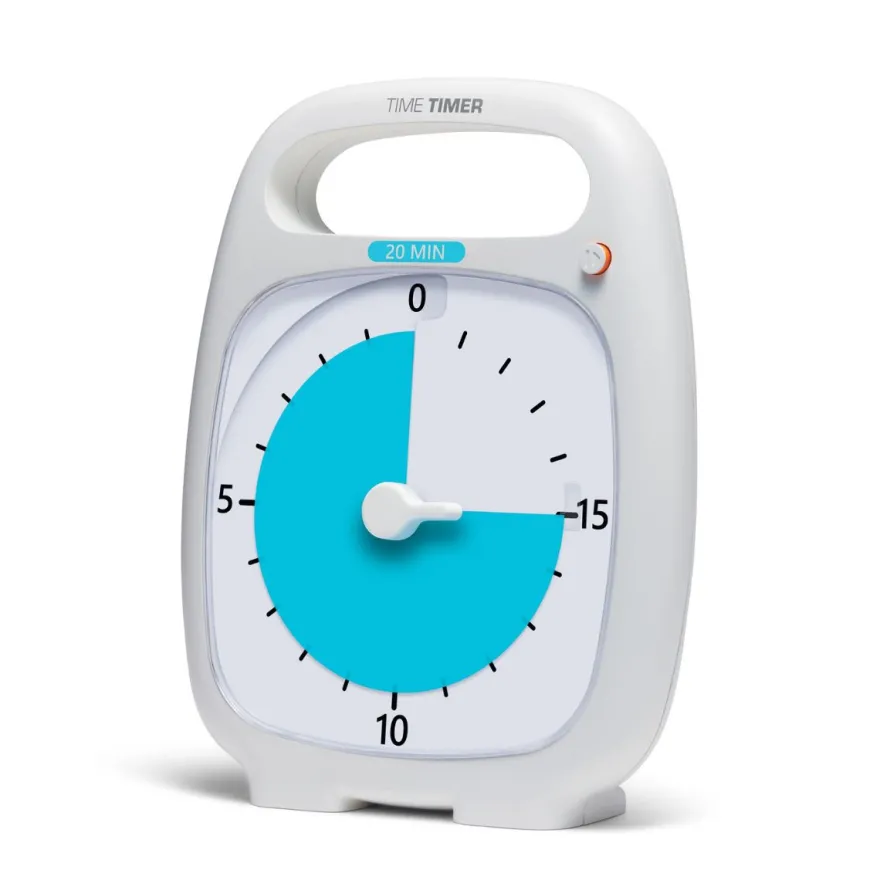 Time Timer PLUS vit (14x18 cm.) - 20 min.