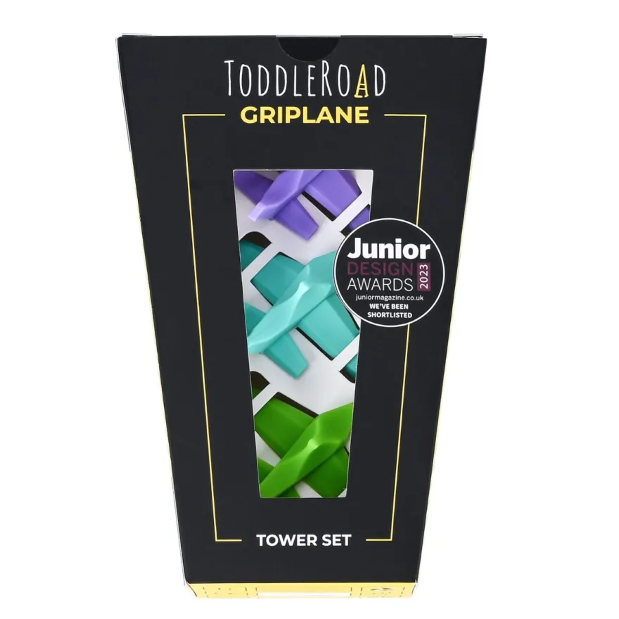 ToddleRoad Griplane-kontrolltornpaket + 3 flygplan