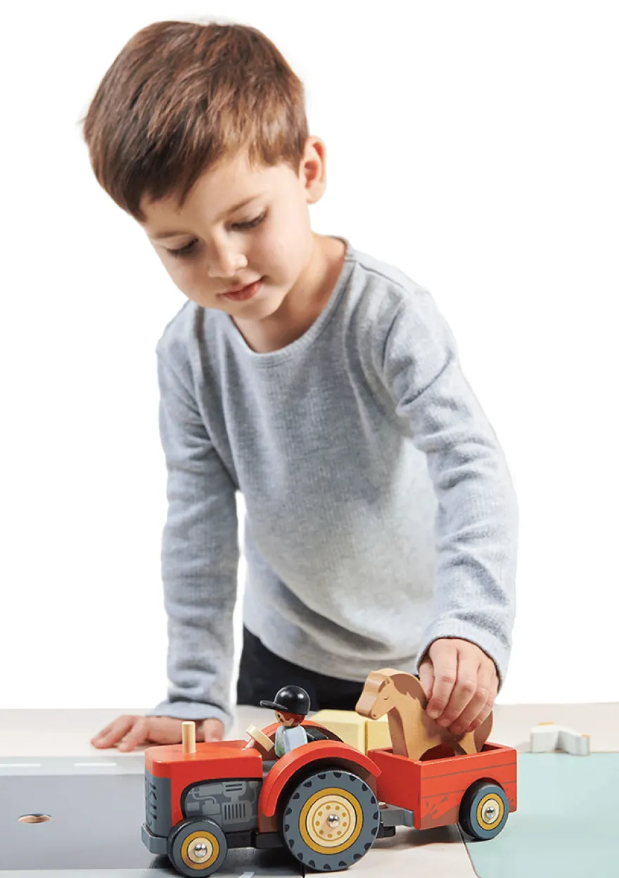 Traktor med släp