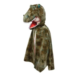 T-rex-cape med klor - Grön, stl. 4-6 år