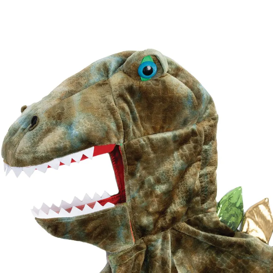 T-rex-cape med klor - Grön, stl. 4-6 år